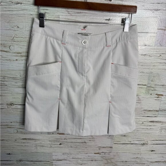 Nike Golf Striped Performance Skort skirt size 4 - Picture 2 of 6